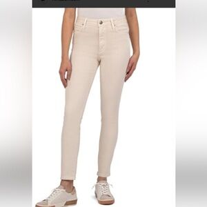 Kut From The Kloth High Rise Charlize Cigarette Leg Cream Jeans NWT size 2